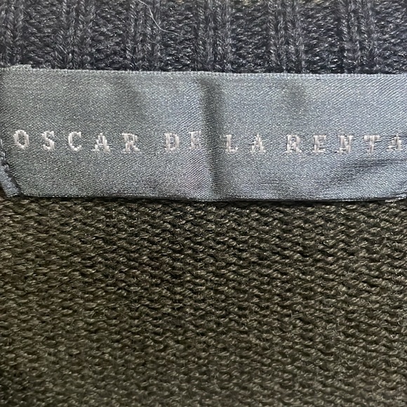 OSCAR DE LA RENTA Olive Green  Tan Black size Small - Picture 7 of 10